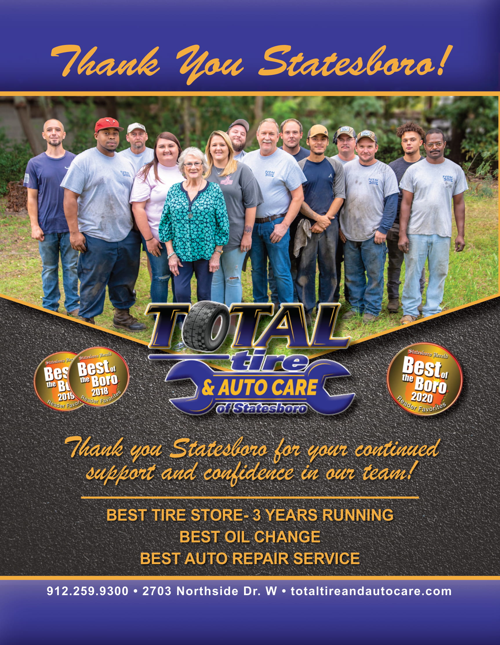 Statesboro GA Auto Repair & Tires Total Tire & Auto Care